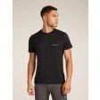 Koszulka męska merino ICEBREAKER TECH LITE SHORT SLEEVE LOW CREWE WORDMARK