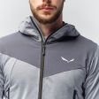 Kurtka męska SALEWA AGNER HYBRID PL / DST FZ HOODY