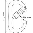 Karabinek CAMP OVAL XL 3LOCK