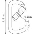 Karabinek CAMP D PRO 3LOCK STALOWY