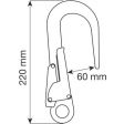 Karabinek/Hak CAMP HOOK ALU 60MM 
