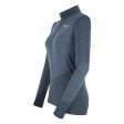 Koszulka damska SALEWA ZEBRU RESPONSIVE HALF ZIP LONG SLEEVE