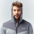 Kurtka męska SALEWA AGNER HYBRID PL / DST FZ HOODY