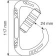 Karabinek CAMP GUIDE XL 3LOCK SILVER