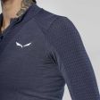 Koszulka damska SALEWA ZEBRU RESPONSIVE HALF ZIP LONG SLEEVE