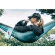 Hamak GRAND TRUNK DOUBLE DELUXE PARCHUTE NYLON + STRAPS CHARCOLA / MAGENTA