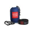 Hamak GRAND TRUNK DOUBLE DELUXE PARCHUTE NYLON + STRAPS NAVY / LT.BLUE