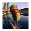 Hamak GRAND TRUNK DOUBLE PRINT NYLON + STRAPS GREEN MAMBA
