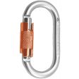 Karabinek stalowy ROCK EMPIRE OVAL 2LOCK TWIST