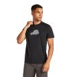 Koszulka męska merino ICEBREAKER TECH LITE SS TEE COSY CAMPER / BLACK