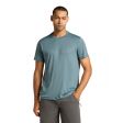 Koszulka męska merino ICEBREAKER TECH LITE SS TEE SINGLE LINE CAMP