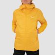 Kurtka damska SALEWA ORTLES HYBRID TIROLWOOL HOODY / GOLD