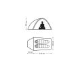 Namiot NATUREHIKE CLOUD UP 2 10D (NH19ZP017) / WHITE-YELLOW 
