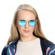 Okulary GOGGLE ELEKTRA SILVER/BLUE E735-1P
