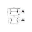 Stolik turystyczny NATUREHIKE ALUMINIUM FOLDING TABLE FT11 CNH22JU037 BLACK