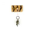 Tablica na klucze FUJFUJ WOODEN MINI 2 KEY HOLDER OAK WOOD DISCO