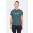 T-shirt damski RAB TUKU LOGO ORION BLUE