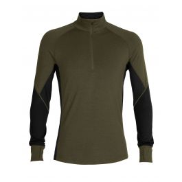 Maglia Termica Icebreaker Mezza Zip Uomo - Baselayer Invernale Lana Merino