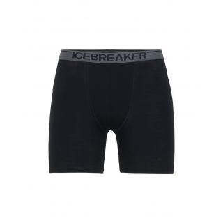 Bokserki męskie ICEBREAKER ANATOMICA LONG BOXERS / BLACK