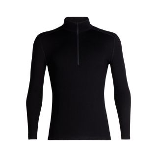 Koszulka męska ICEBREAKER TECH 260 LS HALF ZIP / BLACK