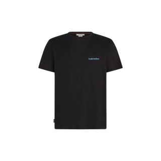 Koszulka męska merino ICEBREAKER TECH LITE SHORT SLEEVE LOW CREWE WORDMARK
