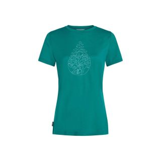 Koszulka damska merino ICEBREAKER TECH LITE III SS HIKE PATH