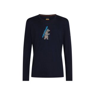 Koszulka męska ICEBREAKER OASIS LONG SLEEVE BEAR