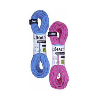Lina podwójna BEAL COBRA UNICORE 8,6 mm 2 x 60 m Golden Dry Blue / Fuchsia