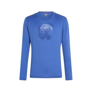 Koszulka męska ICEBREAKER OASIS 200 LONGSLEEVE CREWE THERMAL RUAPEHU ROUND