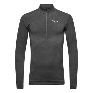 Koszulka męska SALEWA ZEBRU RESPONSIVE HALF ZIP LONG SLEEVE