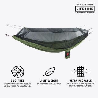 Hamak z moskitierą GRAND TRUNK SKEETER BEETER XT OLIVE