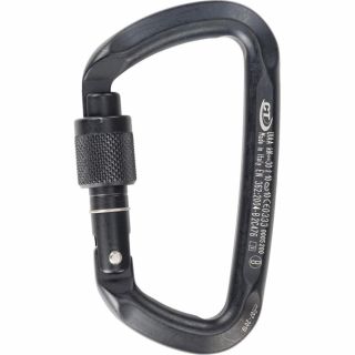 Karabinek wspinaczkowy CLIMBING TECHNOLOGY D-SHAPE SG BLACK