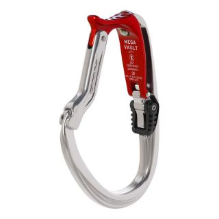 Karabinek DMM MEGA VAULT RED SILVER