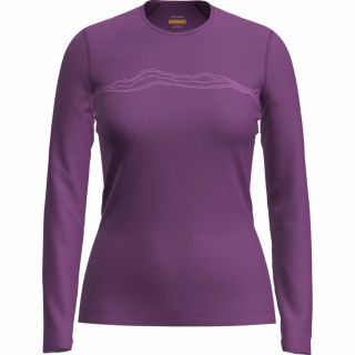 Koszulka damska merino ICEBREAKER OASIS 200 LS CREWE MOUNTAIN PULSE / PASSION