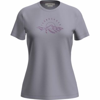 Koszulka damska merino ICEBREAKER TECH LITE SS TEE SUNRISE SUMMIT / GREY QUARTZ