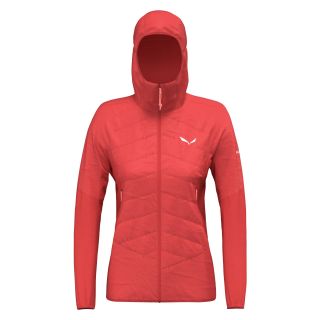 Kurtka damska SALEWA ORTLES HYBRID TIROLWOOL HOODY / FLAME