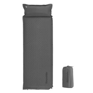 Mata samopompująca NATUREHIKE D01 PILLOW SINGLE 6CM (CNK2300DZ014) / DEEP SPACE GRAY