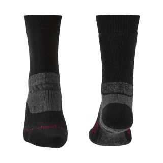 Skarpety męskie BRIDGEDALE HIKE MIDWEIGHT MERINO PERFORMANCE BLACK S