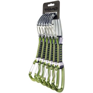 Zestaw ekspresów CAMP ORBIT WIRE KS 6 PACK 12CM GREEN