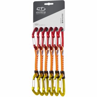 Zestaw ekspresów wspinaczkowych CLIMBING TECHNOLOGY FLY-WEIGHT EVO SET UL RED-GOLD 12CM SET 6