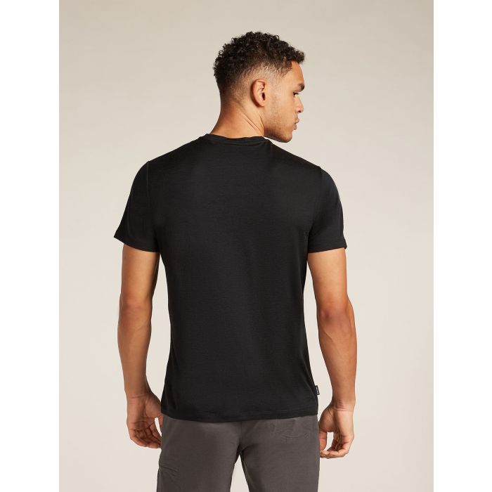Koszulka męska merino ICEBREAKER TECH LITE SHORT SLEEVE LOW CREWE WORDMARK