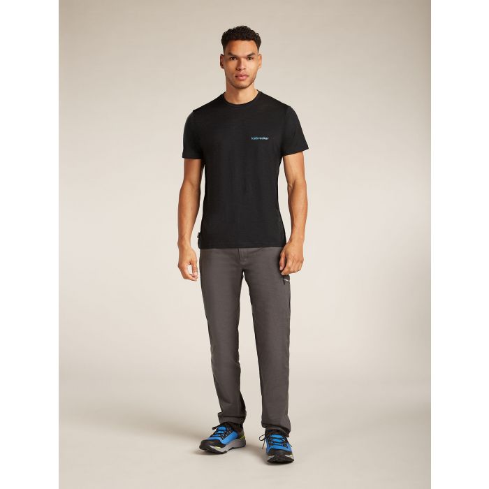 Koszulka męska merino ICEBREAKER TECH LITE SHORT SLEEVE LOW CREWE WORDMARK