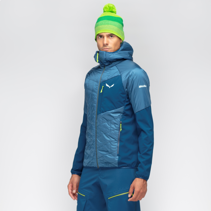 Kurtka SALEWA ORTLES HYBRID TIROLWOOL CELLIANT HOODY / PALE FROG