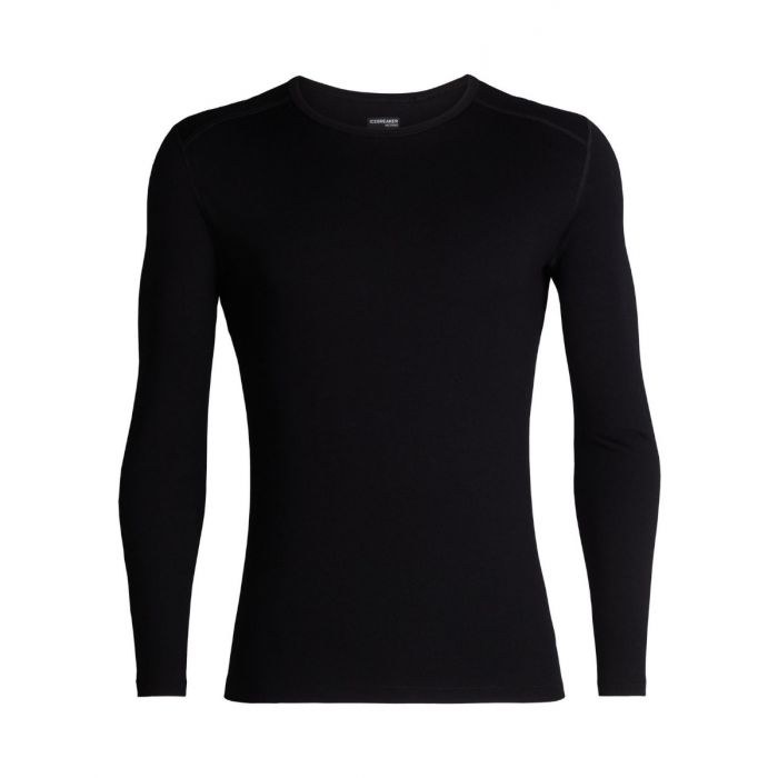 Koszulka męska ICEBREAKER TECH 260 LS CREWE / BLACK