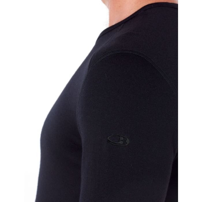 Koszulka męska ICEBREAKER TECH 260 LS CREWE / BLACK