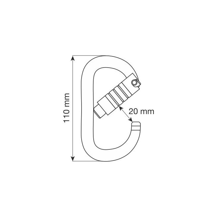 Karabinek CAMP OVAL XL 3LOCK