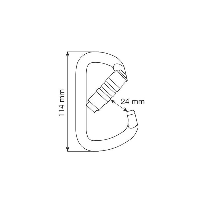 Karabinek CAMP D PRO 2LOCK STALOWY