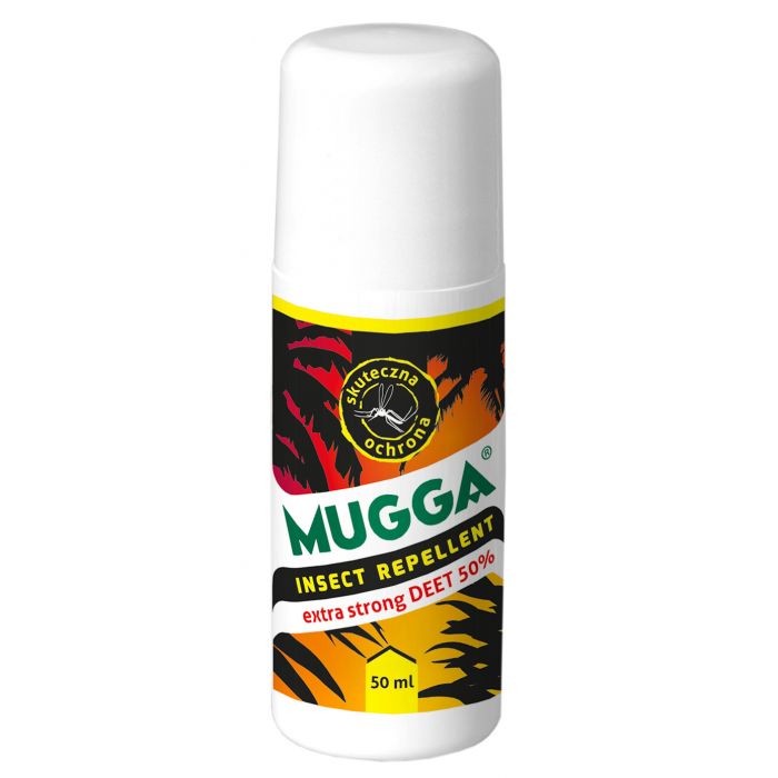 Środek przeciwko insektom MUGGA STRONG ROLL ON 50% 50 ml