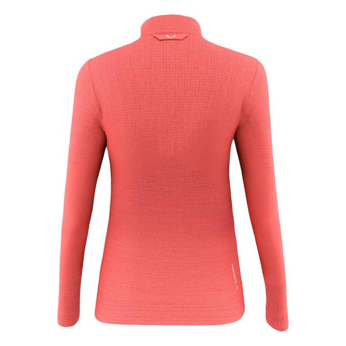 Koszulka damska SALEWA ZEBRU RESPONSIVE HALF ZIP LONG SLEEVE