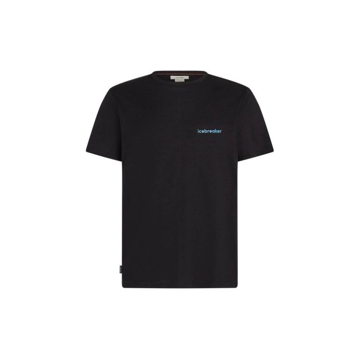 Koszulka męska merino ICEBREAKER TECH LITE SHORT SLEEVE LOW CREWE WORDMARK